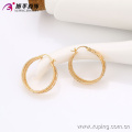 29583 Xuping Moda Big Hoop Earring, Brinco de Diamante Banhado a Ouro 18K